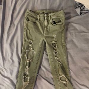Green American Eagle jeans